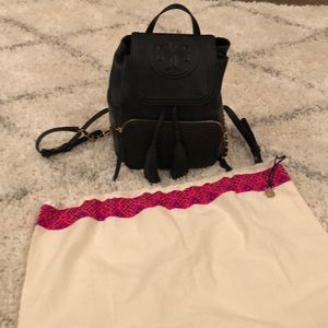 Tori Burch Fleming Lambskin Leather Backpack